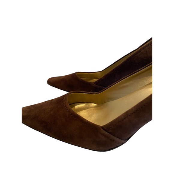 Anne Klein Women’s Brown Suede Pumps (7 1/2 Med) I flex - Picture 4 of 5